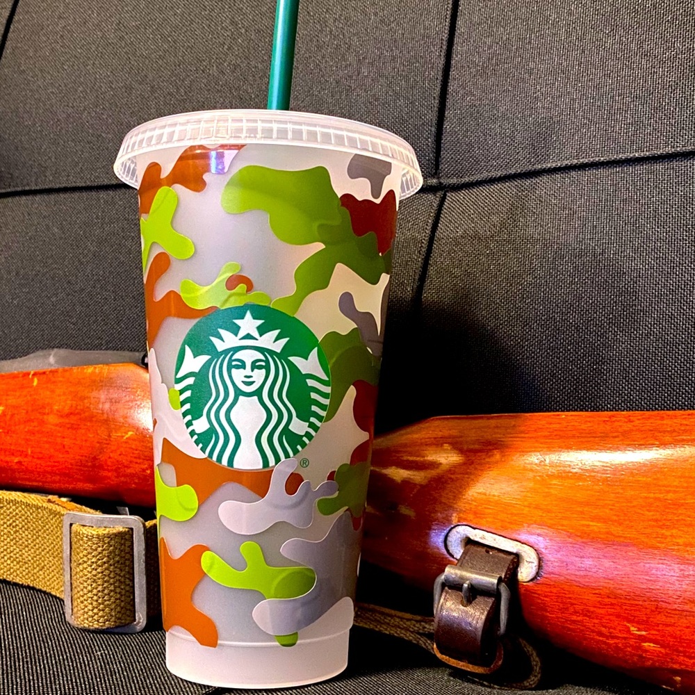 Camo Starbucks cup